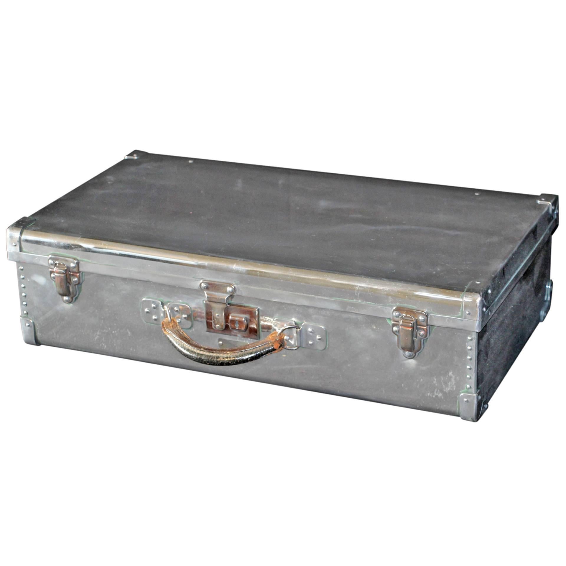 1940s Aluminum Suitcase