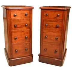 Good Pair of Mahogany Victorian Period Antique Bedside Cupboards (Adapted)
