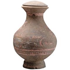 Ancient Chinese Han Dynasty Terracotta Hu Vase - 206 BC