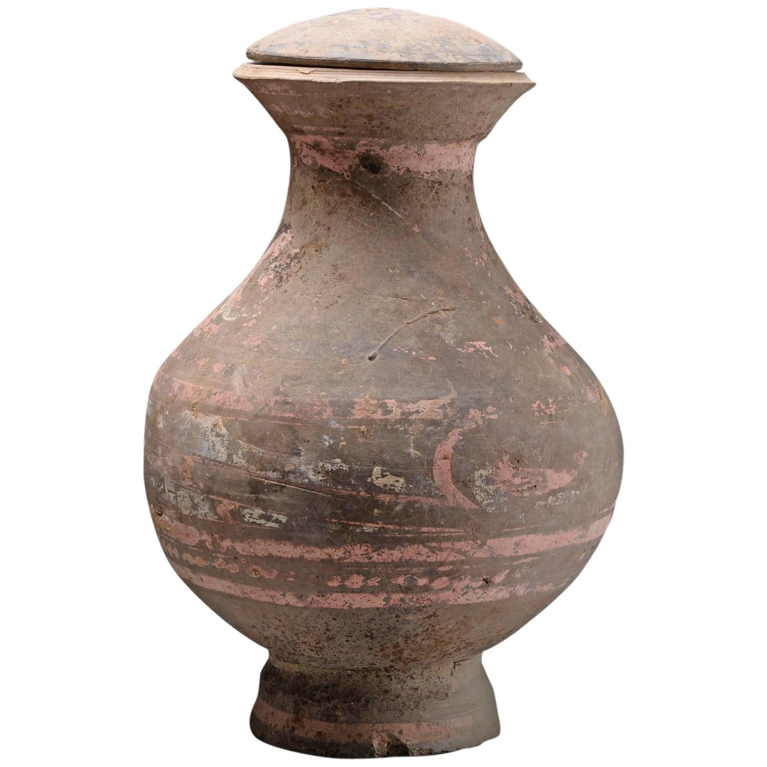 Ancient Chinese Han Dynasty Terracotta Hu Vase 206 BC at 1stdibs