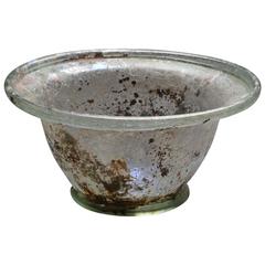 Ancient Roman Glass Patella Cup, 100 AD