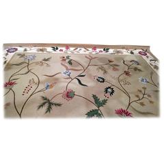 1996 Large Virgin Wool Floral Pattern Area Rug with 33 Colors