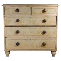 19th Century English Chest of Drawers in Original Paint