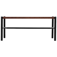 Arne Norell Coffee Table in Rosewood and Black Lacquered Beech