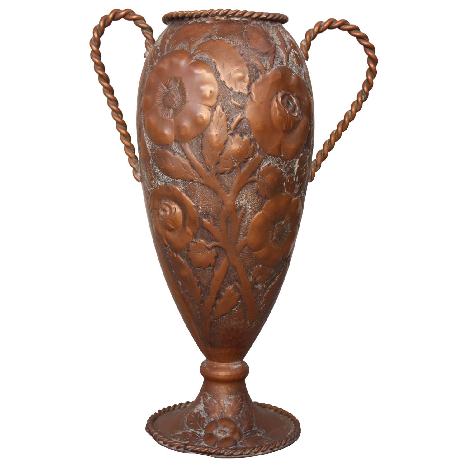 Turn of the Century Copper Vase at 1stdibs