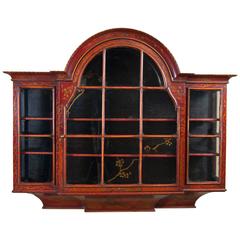 George III Style Japanned Hanging Cabinet Wall Cabinet 6
