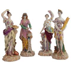 1880 Set of Dresden Porcelain Figures of the Four Seasons