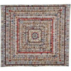Highly Pieced Center Medallion Quilt 10