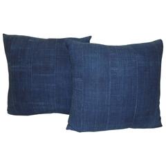 Pair of African Indigo Pillows