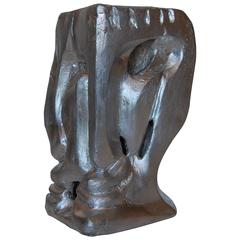 Abstract Plaster Carved Bust