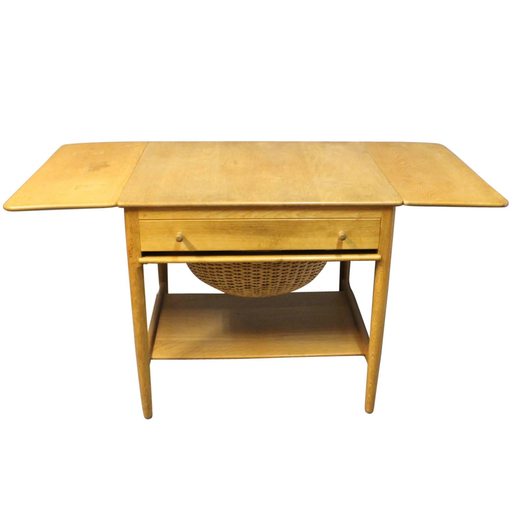 Work Table in Oak by Hans J. Wegner and Manufactured by Andreas Tuck, circa 1960