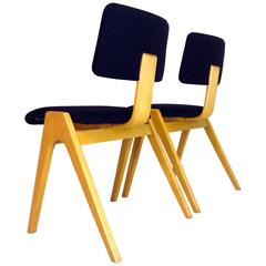 First Edition, Two New Upholstered Stacking Chairs by Robin Day