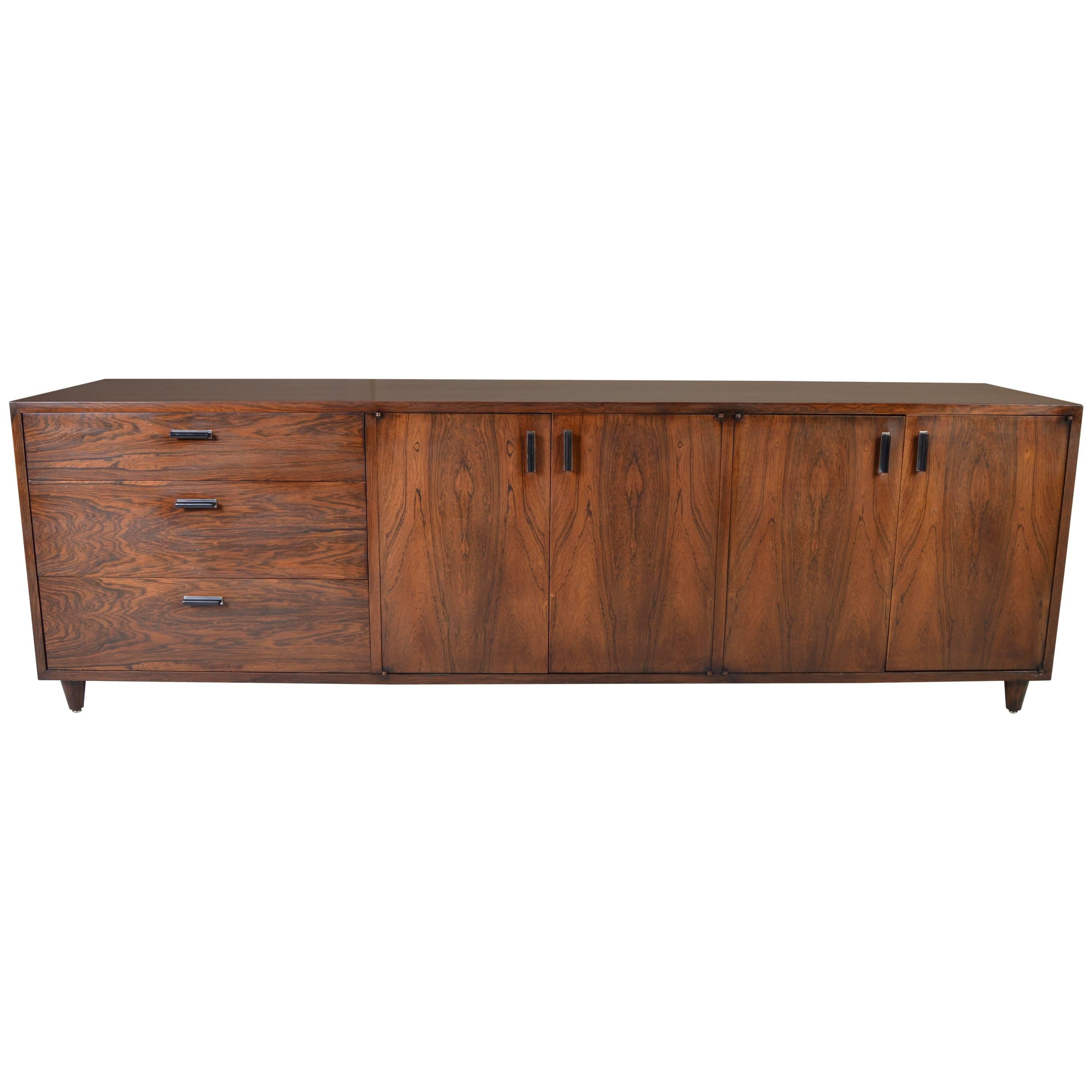 Early Mid-Century Rosewood Credenza by Founders after George Nelson