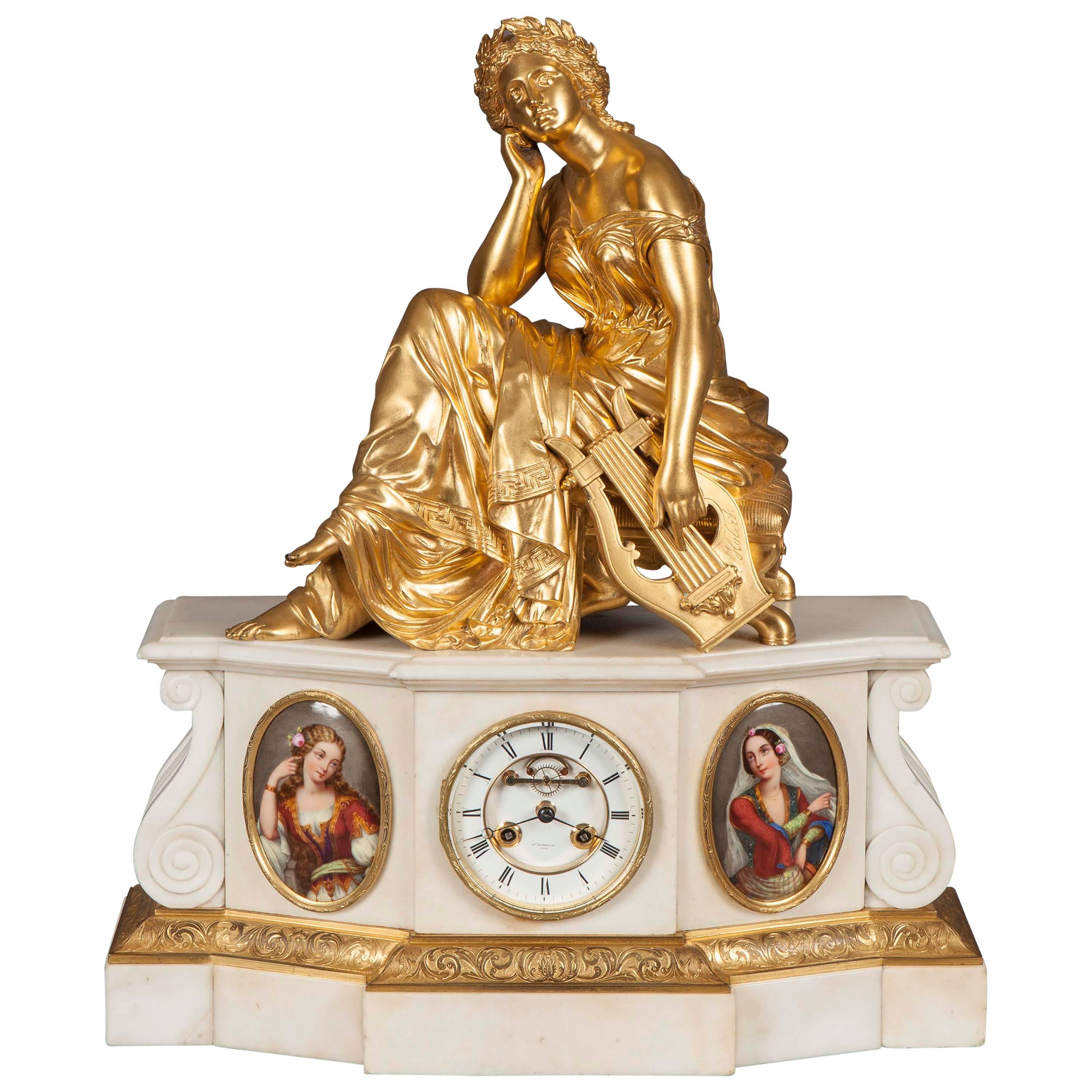 Antique Mantle Clock in the Louis XVI Manner