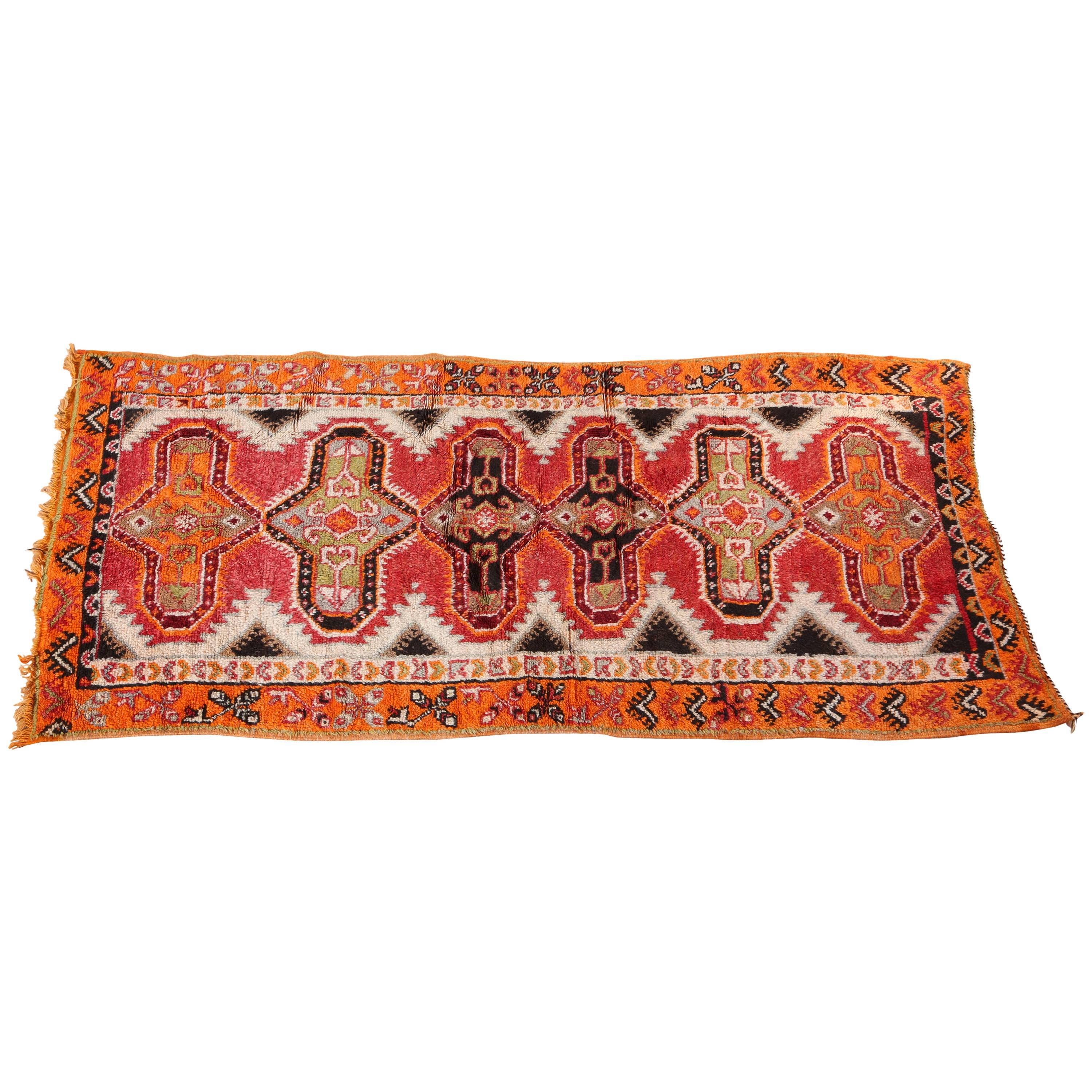 Vintage Moroccan Tribal Rug
