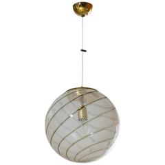Italian Murano Glass Sphere, Attributed to Venini, circa 1960s 10