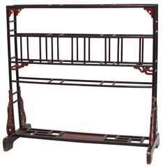 Used 19th Century Chinese Lacquered Garment Rack