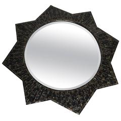 Large Star Mirror by Maitland-Smith Pen Shell Inlay