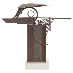 Patinated Steel and Iron Sculpture by Rick Lussier