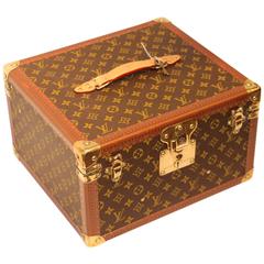 Unusual 1980s Louis Vuitton Train Case