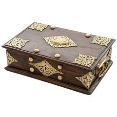 Dutch Colonial Brass Mounted Casket