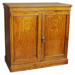 Antique Late 19th Century Satinwood Cabinet