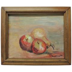 Small Framed Still Life Painting of Fruits