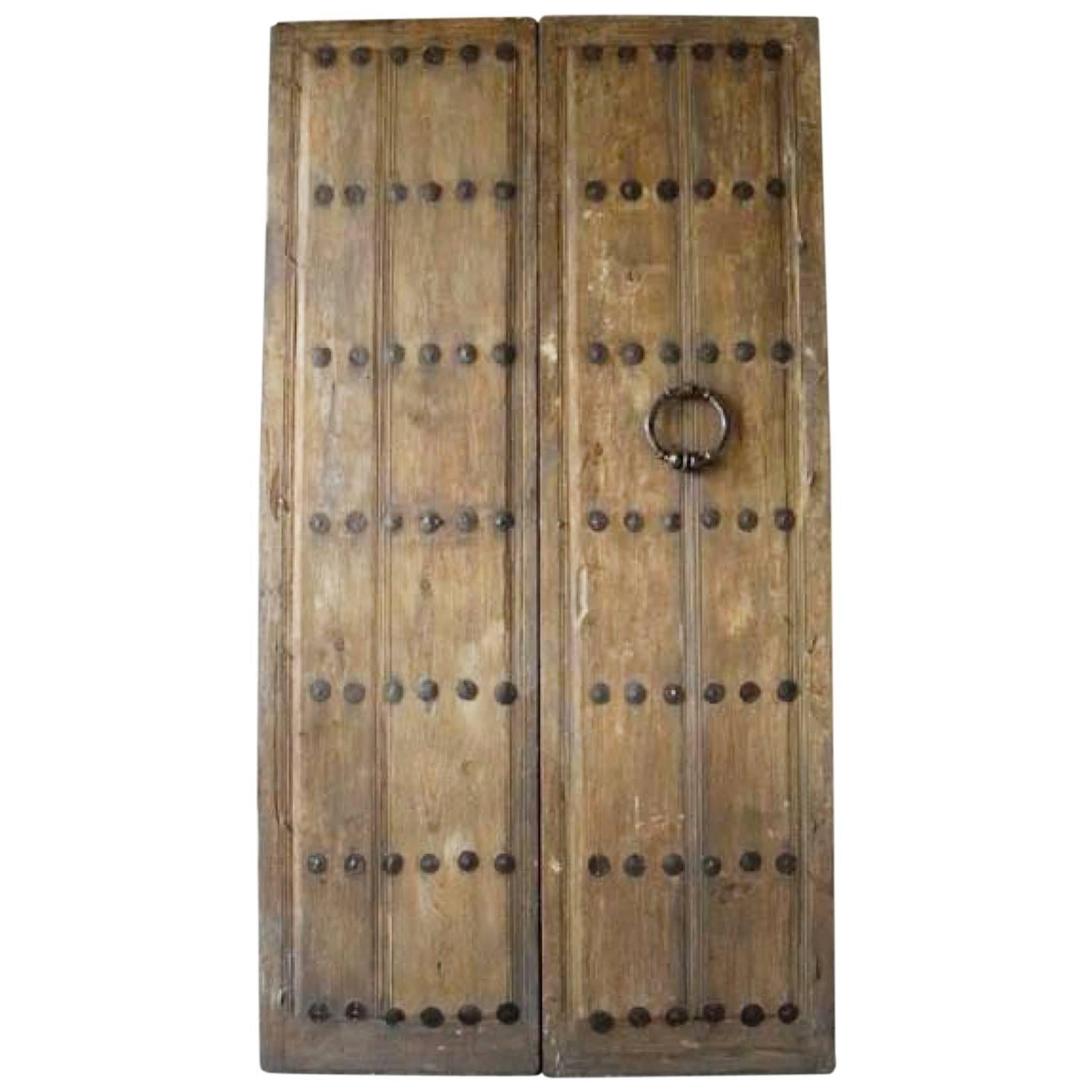 Pair of 18th Century Entrance Doors from Andalusia For Sale
