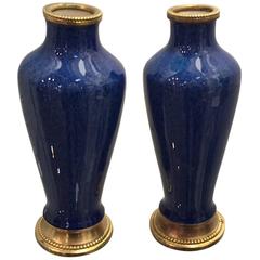 19th Century Signed MP Sevres Porcelain Vases