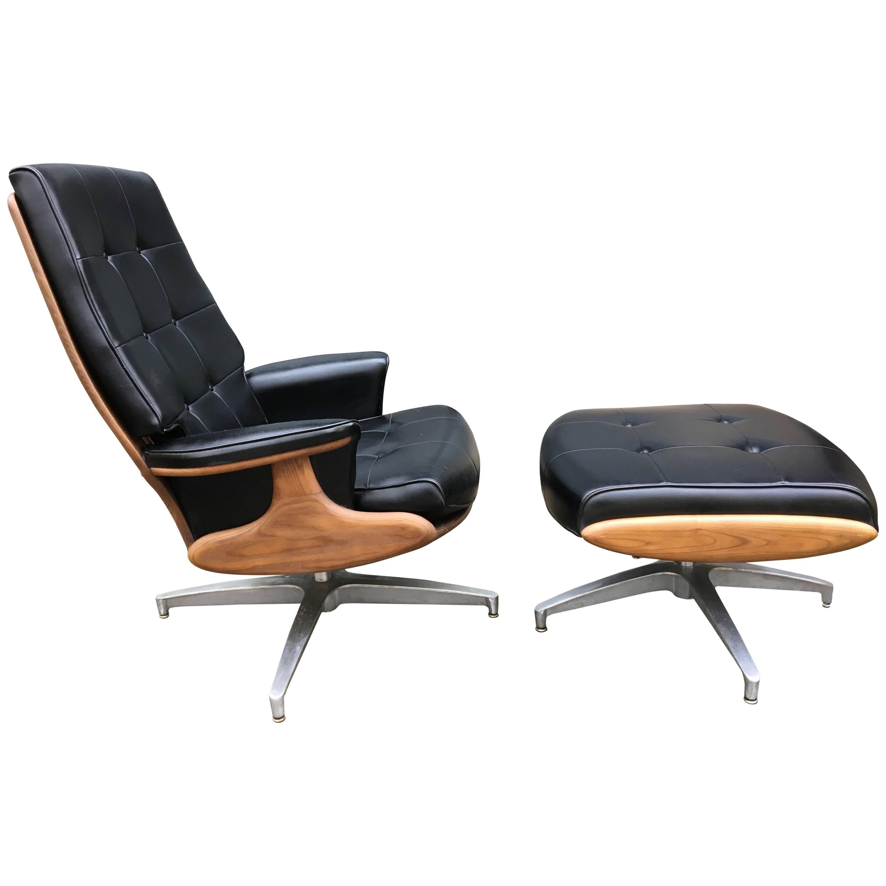 Heywood-Wakefield Lounge Chair and Ottoman
