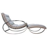 Rare Lishman Rocker, Sculptural Chrome-Plated circa 1976, William ...