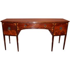 Georgian Inlaid Bowfront Sideboard in Mahogany 6