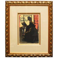 Fernand Gottlob "Les Maitres" Lithograph Plate, 1897 Fernand Gottlob "Les Maitres" Lithograph Plate, 1897