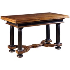 17th Century Inlaid Dutch Draw-Leaf Table