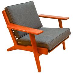 1960s Hans Wegner GE-290 Teak Lounge Chair by GETAMA
