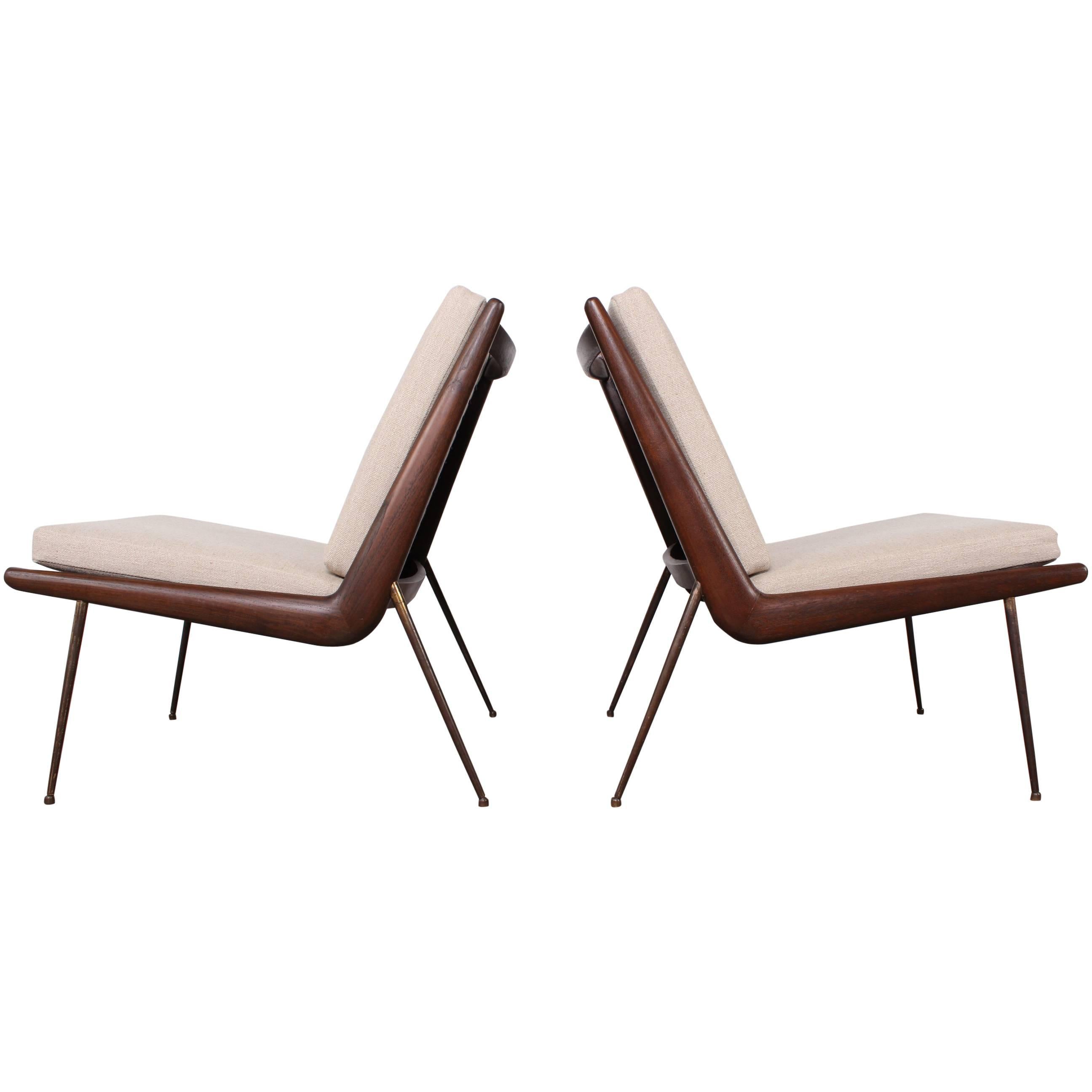 Pair of Lounge Chairs by Peter Hvidt and Orla Mølgaard-Nielsen