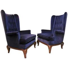 Pair of Lounge Chairs, Style of Paolo Buffa