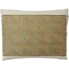 Vintage Silver Fortuny Lumbar Pillow