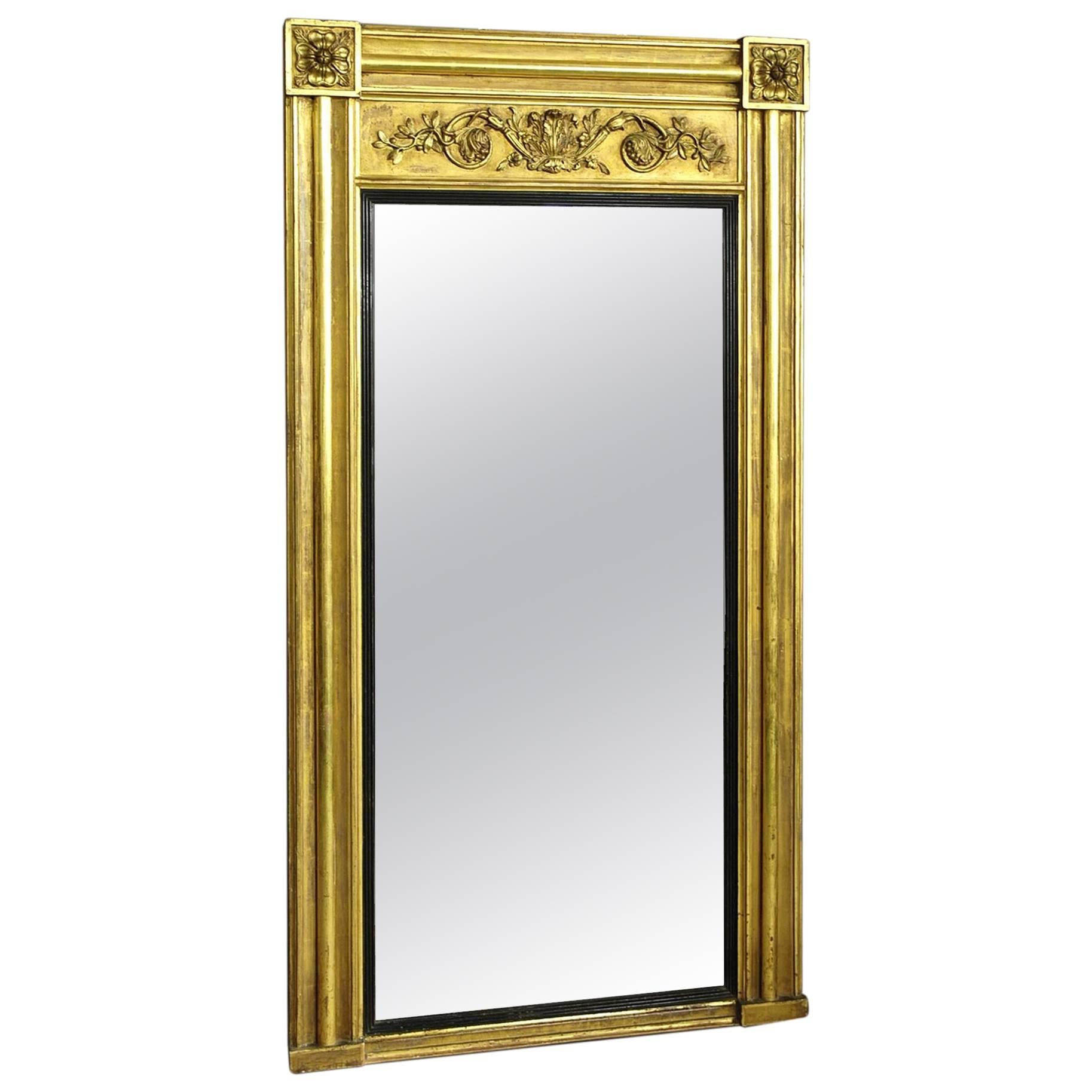 Early 19th Century Regency Gilt Pier Mirror of Large Proportions
