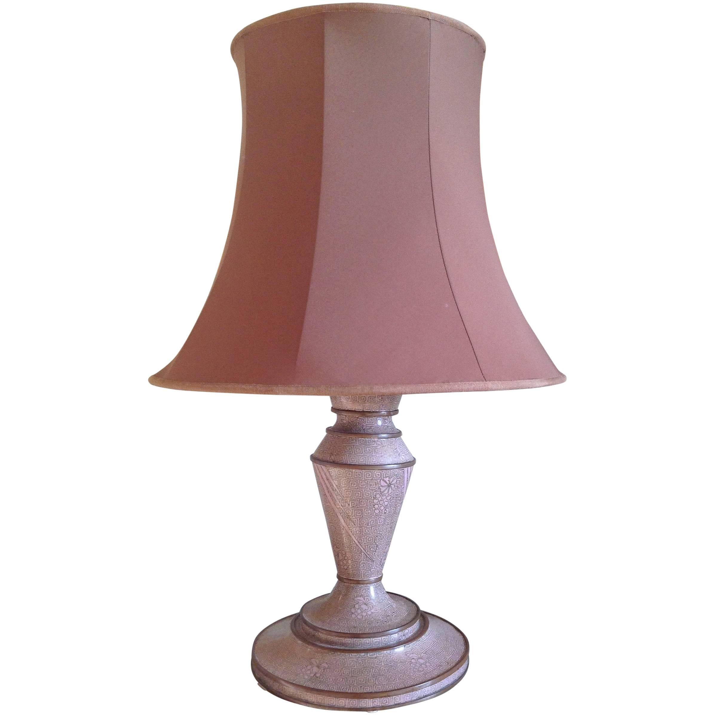 Wonderful cloisonne lamp For Sale
