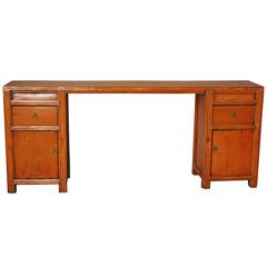19th Century Chinese Pedestal Cabinet Sideboard