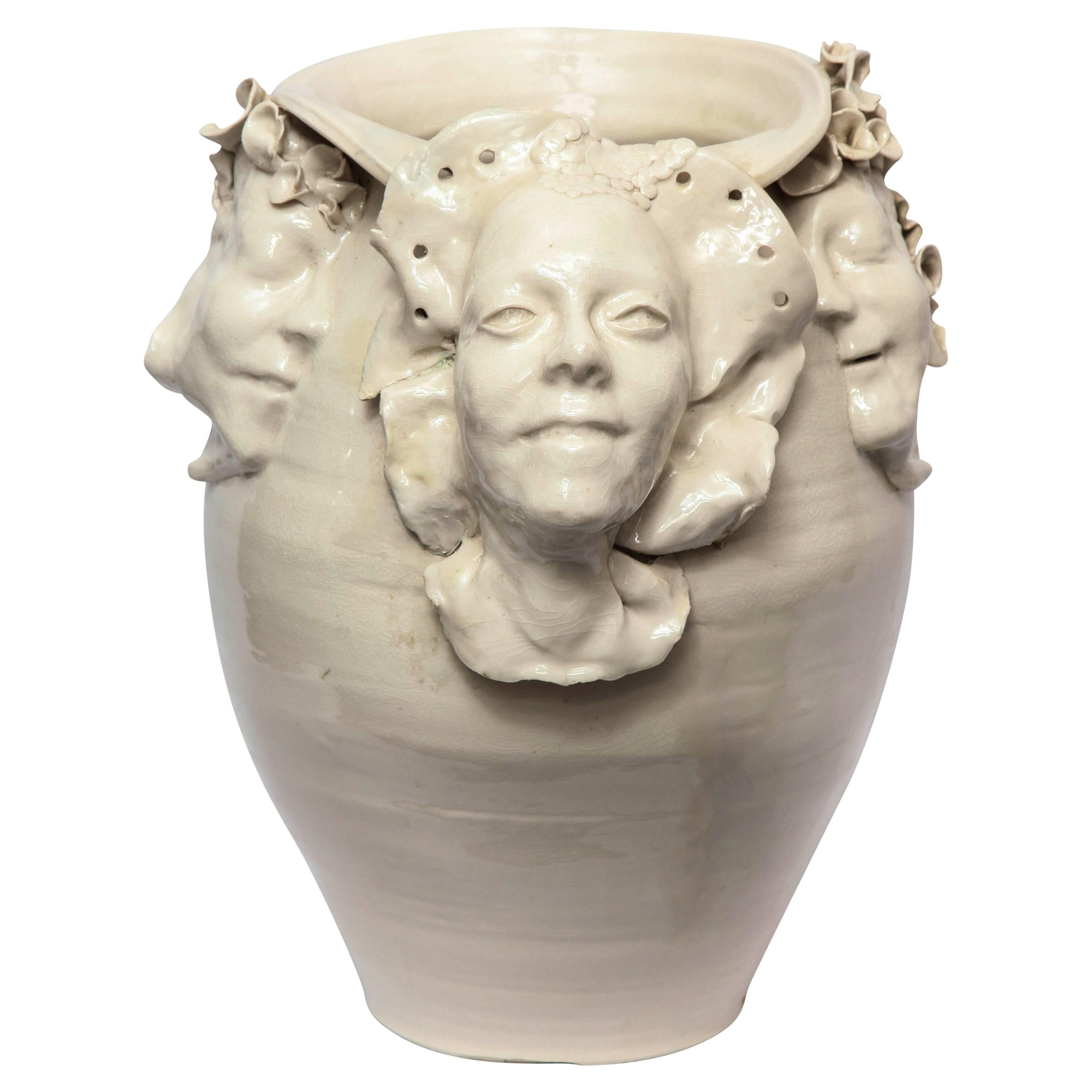 1960s Monumental Sculptural Ceramic Vase