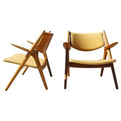 Pair of CH-28 Armchairs by Hans Wegner for Carl Hansen & Søn