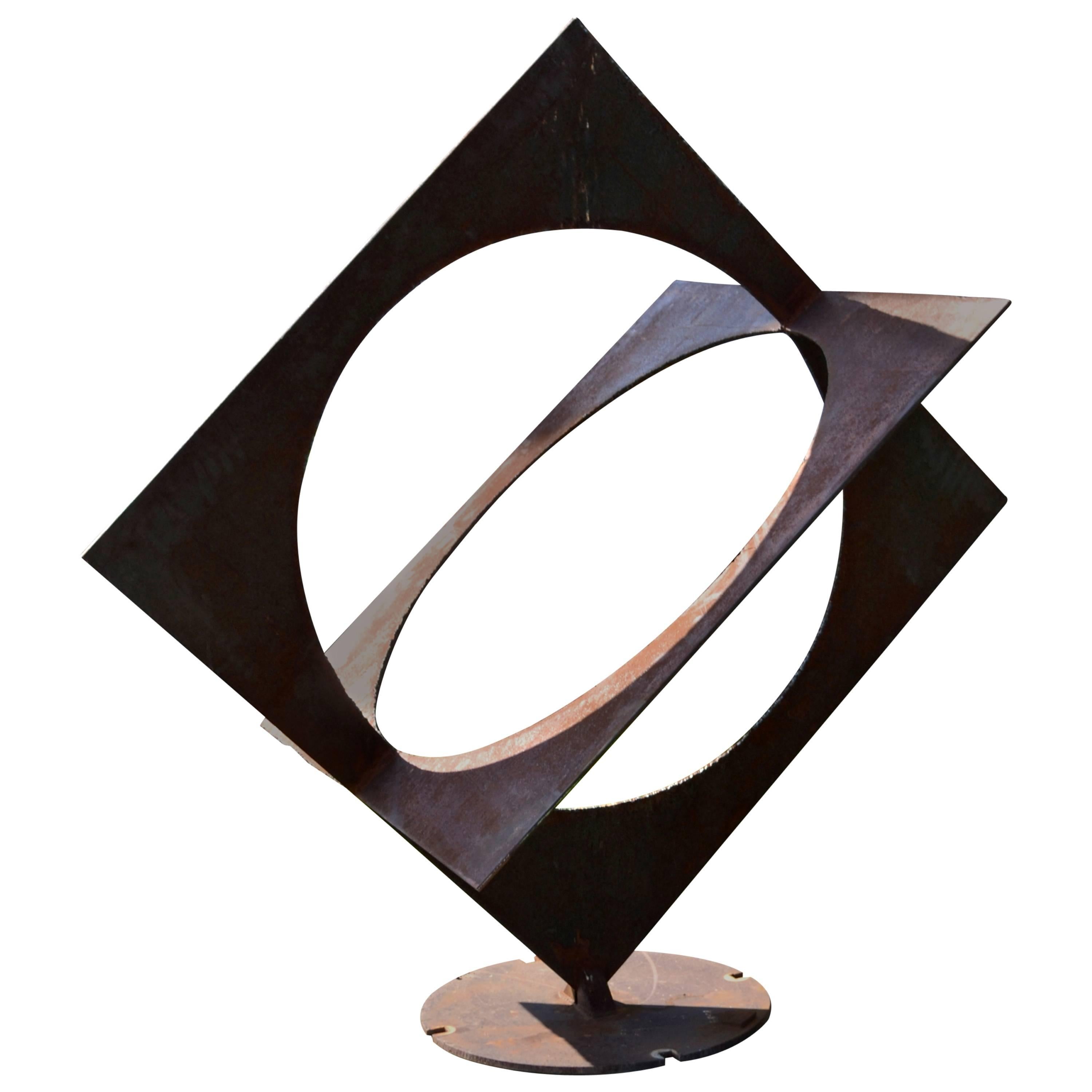 Abstract Assembled Steel Sculpture by Simi Dabah For Sale