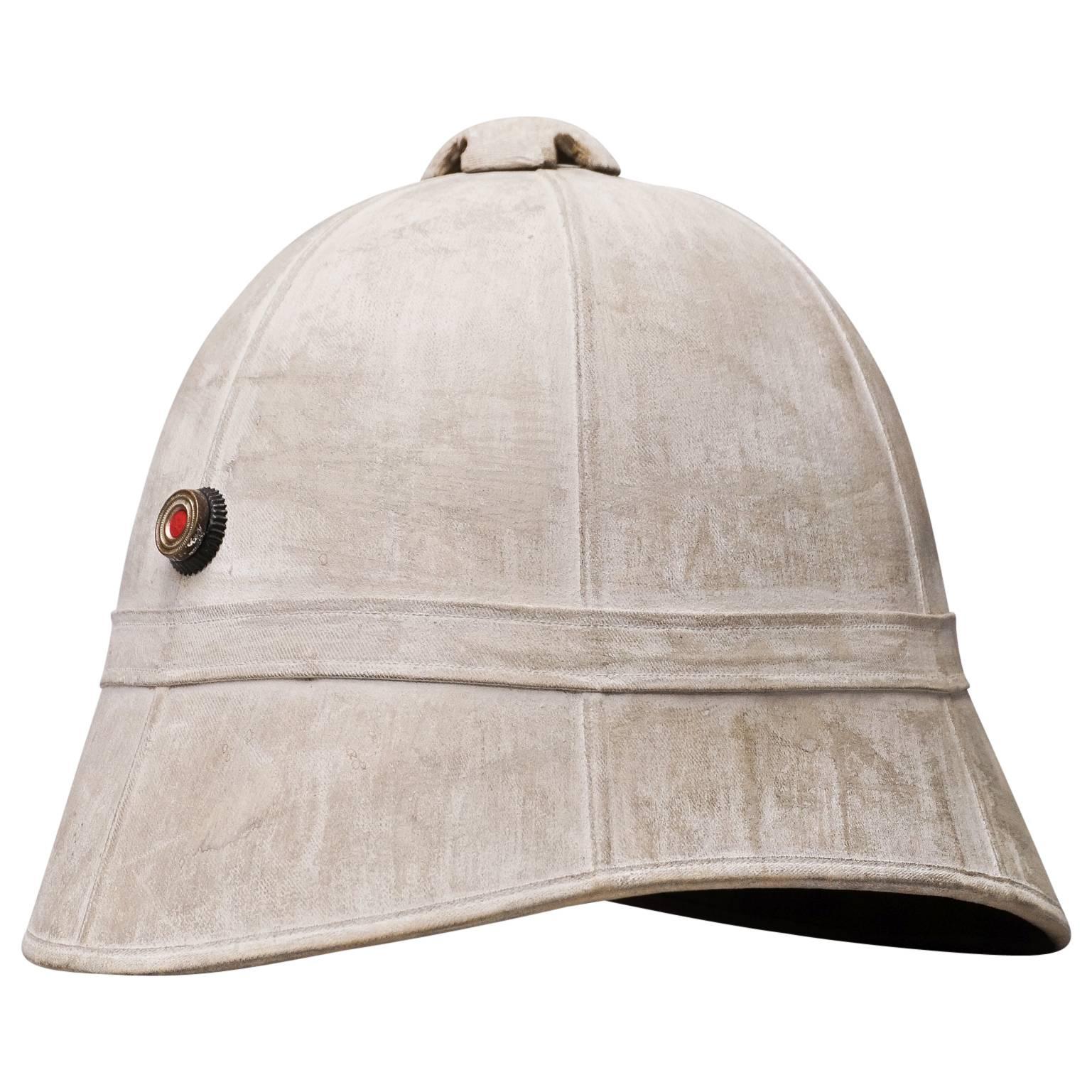 Rare 19th century Pith or Tropical Officers Helmet