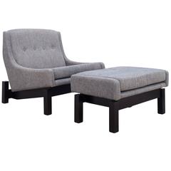 Sergio Rodrigues, Parati Lounge Chair and Ottoman, made to order