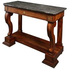 Early 19th Century Charles X Period Mahogany Console Table