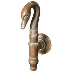French Empire Bronze Swan Faucet or Fountain Head, circa 1820