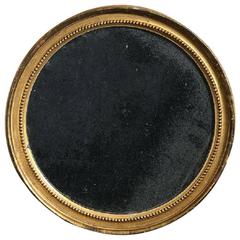 Early 19th Century Circular Giltwood Mirror