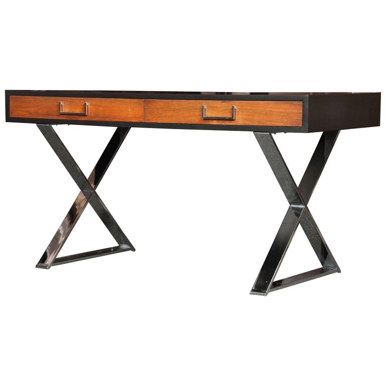 A Milo Baughman Campaign Desk For Sale At 1stdibs